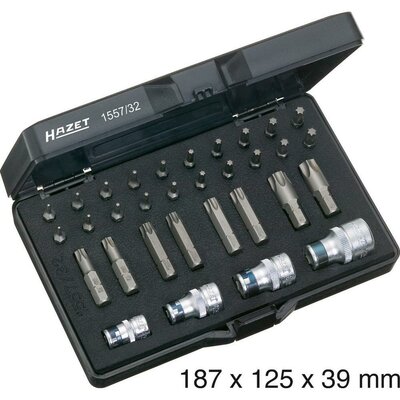 Torx dugókulcs-/csavarhúzó készlet, 32 részes, Hazet 1557/32