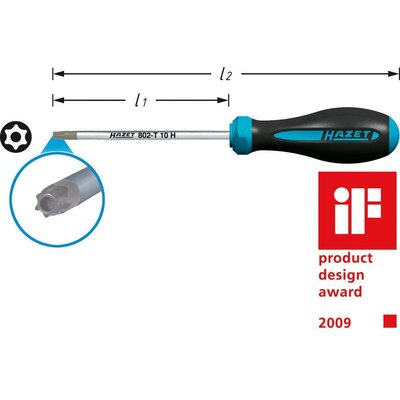 Lyukas torx csavarhúzó, Hazet 802-T20H