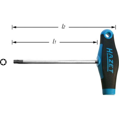 T markolatú torx csavarhúzó, Hazet 828-T15