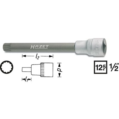 Csavarhúzó betét 12,5 mm (1/2&quot ) Kulcstávolság 10mm szerszám meghajtás 12,5 mm (1/2&quot )Hazet 990SLG-10