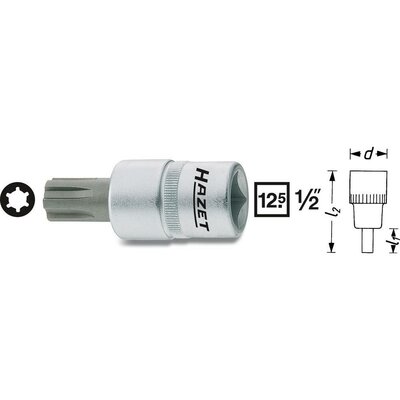 Sokszögű csavarhúzó betét 12,5 mm (1/2&quot ) Kulcstávolság 12mm szerszám meghajtás 12,5 mm (1/2&quot )Hazet 991-12