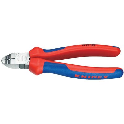 Huzalcsupaszító-oldalcsípőfogó, lágy/közepes huzal: 2,5/1,5 mm, Knipex 14 22 160