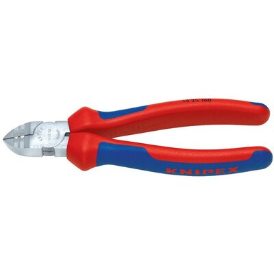 Huzalcsupaszító-oldalcsípőfogó, lágy/közepes huzal: 2,5/1,5 mm, Knipex 14 25 160