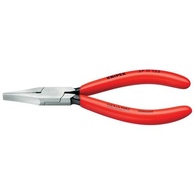 Markoló fogó finommechanikához 125 mm, lapos, széles pofa, Knipex 37 11 125