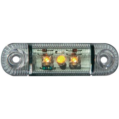 LED-es oldalsó helyzetjelző lámpa, rövid, narancs, 12/24 V, SecoRüt 61281