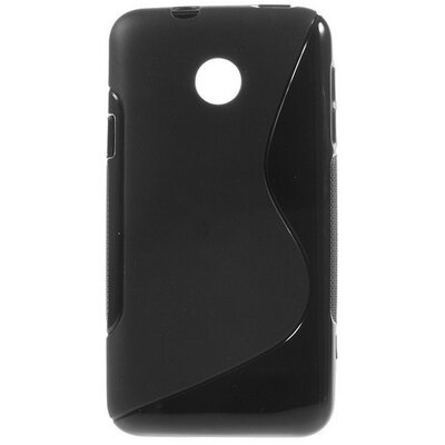 Hátlapvédő telefontok gumi / szilikon (S-line) Fekete [Huawei Ascend Y330]