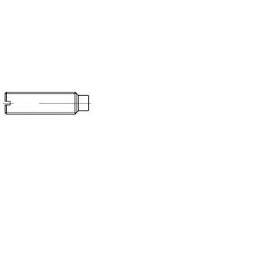 TOOLCRAFT hernyócsavar, DIN 417 5 mm hernyócsavar,acél M4 100 db 106436