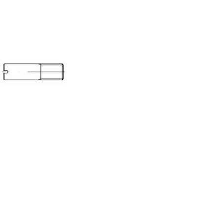 TOOLCRAFT Menetes csap, DIN 427 50 mm acél, M6 100 db 106528