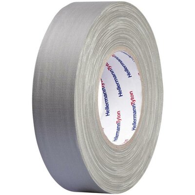 Téphető szövetbetétes ragasztószalag, gaffer tape 50 m x 19 mm, szürke színű HellermannTyton HelaTape