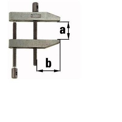 Párhuzamos csavaros gyorsszorító, PA 28/19 Bessey PA28, fesztáv: 28 mm