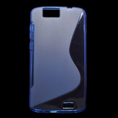 Hátlapvédő telefontok gumi / szilikon (S-line), Kék [Huawei Ascend G7]