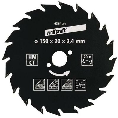 Körfűrészlap Ø 127 mm, Wolfcraft 6355000