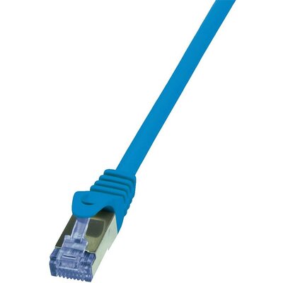 RJ45 Hálózati csatlakozókábel, CAT 6A S/FTP [1x RJ45 dugó - 1x RJ45 dugó] 1 m, kék LogiLink