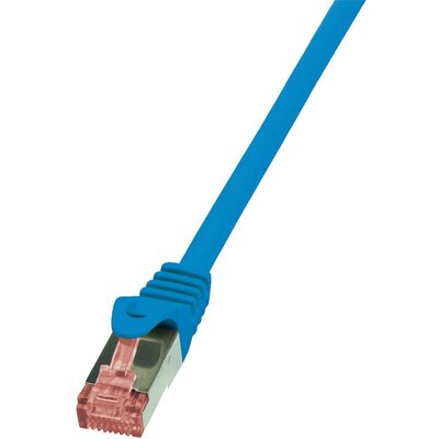 RJ45 Hálózati csatlakozókábel, CAT 6 S/FTP [1x RJ45 dugó - 1x RJ45 dugó] 7,5 m, kék LogiLink