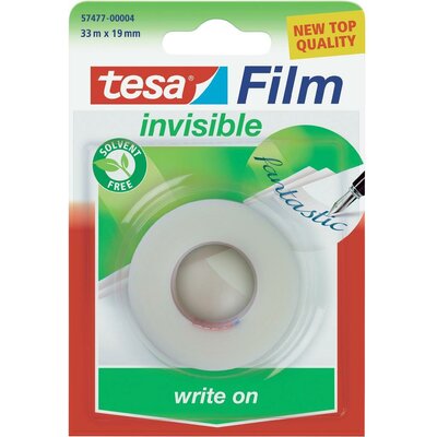 Írható ragasztószalag Tesafilm® Invisible 10 m x 19 mm, 1 tekercs, TESA 57477