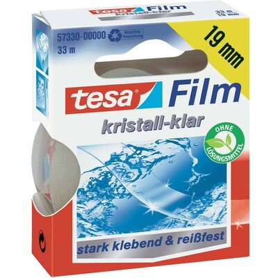 Kristálytiszta ragasztószalag Tesafilm® Crystal-Clear 33 m x 19 mm TESA 57319