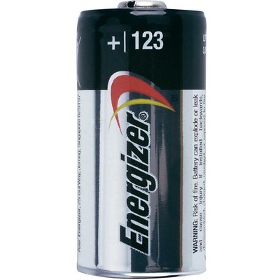 CR123A fotóelem, lítium, 3V 1500 mAh, Energizer EL123AP, K123LA, RL123A, EL123A, DL123A, 5018LC, LR123, VL123