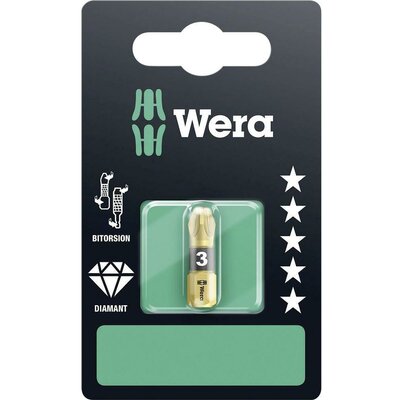 Wera 855/1 BDC PZ kereszthornyú PZ 3 bit 05073338001 Pozidriv Hossz:25 mm