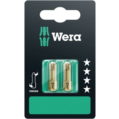 Wera 2 db 855/2 TH PZ kereszthornyú PZ 1 bit 05073371001 Pozidriv Hossz:25 mm