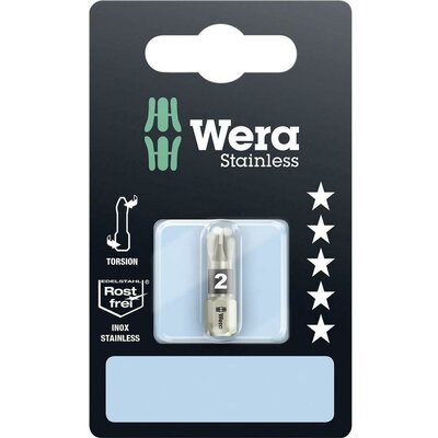 Wera 3855/1 TS kereszthornyú PZ bit, PZ 2 X 25 05073614001 Pozidriv Hossz:25 mm