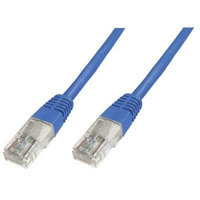 RJ45 Hálózat csatlakozókábel CAT 5e U/UTP 1x RJ45 dugó - 1x RJ45 dugó 0.50 m Kék UL minősített