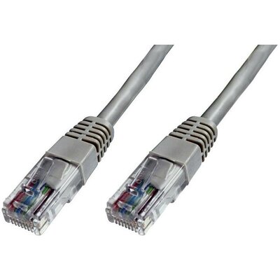 RJ45 Hálózat csatlakozókábel CAT 5e U/UTP 1x RJ45 dugó - 1x RJ45 dugó 5 m Szürke UL minősített