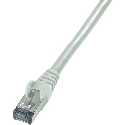 RJ45 Hálózat csatlakozókábel CAT 6 S/FTP 1x RJ45 dugó - 1x RJ45 dugó 10 m Szürke