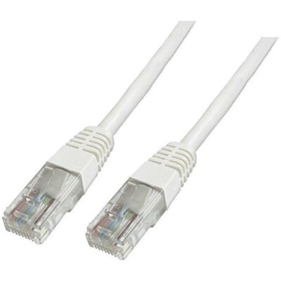 RJ45 Hálózat Csatlakozókábel CAT 6 U/UTP 1x RJ45 dugó - 1x RJ45 dugó 0.50 m Fehér UL minősített Digitus