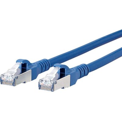 RJ45 Hálózati csatlakozókábel, CAT 6A S/FTP [1x RJ45 dugó - 1x RJ45 dugó] 5 m, kék BTR Netcom