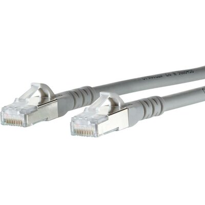 RJ45 Hálózati csatlakozókábel, CAT 6A S/FTP [1x RJ45 dugó - 1x RJ45 dugó] 20 m, szürke BTR Netcom