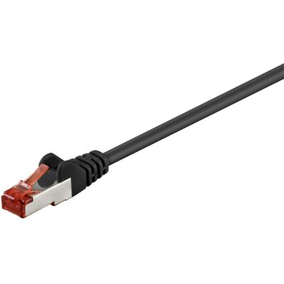 RJ45 Hálózat csatlakozókábel CAT 6 S/FTP 1x RJ45 dugó - 1x RJ45 dugó 0.25 m Fekete