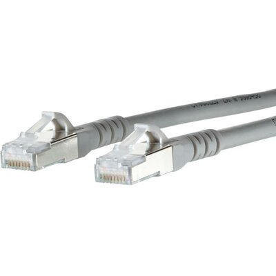 RJ45 Hálózati csatlakozókábel, CAT 6A S/FTP [1x RJ45 dugó - 1x RJ45 dugó] 1,5 m, szürke BTR Netcom