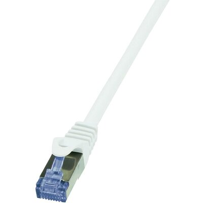 RJ45 Hálózati csatlakozókábel, CAT 6A S/FTP [1x RJ45 dugó - 1x RJ45 dugó] 20 m, fehér LogiLink