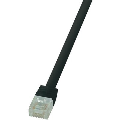 RJ45 Hálózati csatlakozókábel, CAT 6 U/UTP [1x RJ45 dugó - 1x RJ45 dugó] 3 m, fekete LogiLink CF2063U