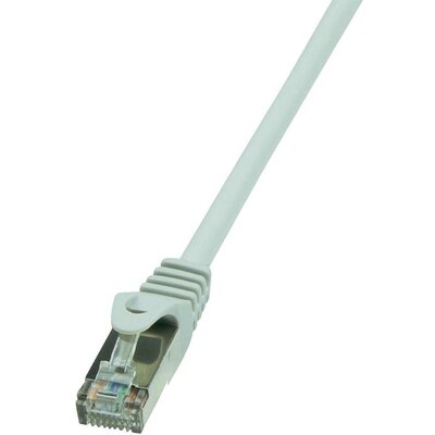 RJ45 Hálózati csatlakozókábel, CAT 5e SF/UTP [1x RJ45 dugó - 1x RJ45 dugó] 0,5 m, szürke LogiLink