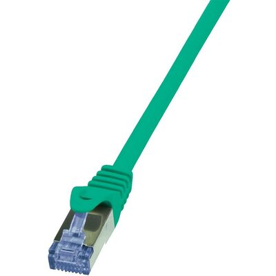 RJ45 Hálózati csatlakozókábel, CAT 6A S/FTP [1x RJ45 dugó - 1x RJ45 dugó] 1,5 m, zöld LogiLink