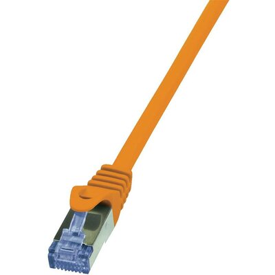 RJ45 Hálózati csatlakozókábel, CAT 6A S/FTP [1x RJ45 dugó - 1x RJ45 dugó] 2 m Narancs LogiLink