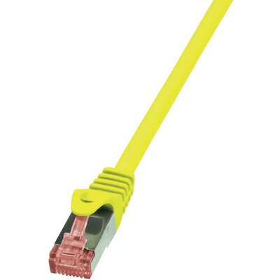 RJ45 Hálózati csatlakozókábel, CAT 6 S/FTP [1x RJ45 dugó - 1x RJ45 dugó] 0,5 m, sárga LogiLink