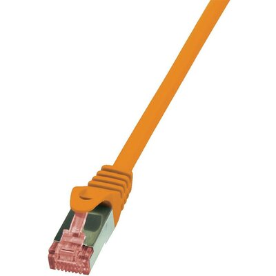 RJ45 Hálózati csatlakozókábel, CAT 6 S/FTP [1x RJ45 dugó - 1x RJ45 dugó] 1 m Narancs LogiLink