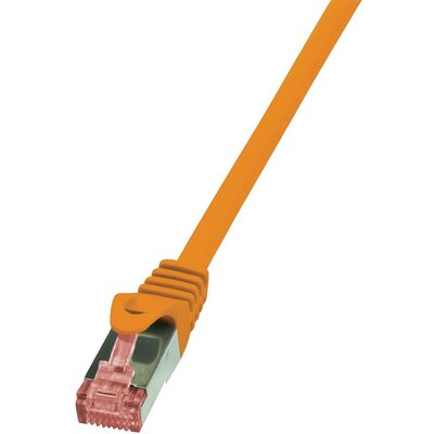 RJ45 Hálózati csatlakozókábel, CAT 6 S/FTP [1x RJ45 dugó - 1x RJ45 dugó] 2 m Narancs LogiLink