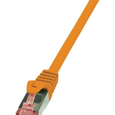 RJ45 Hálózati csatlakozókábel, CAT 6 S/FTP [1x RJ45 dugó - 1x RJ45 dugó] 10 m Narancs LogiLink