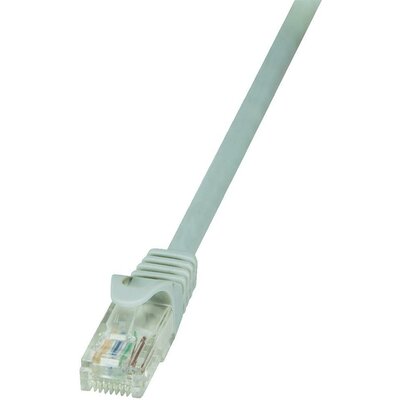 RJ45 Hálózati csatlakozókábel, CAT 6 U/UTP [1x RJ45 dugó - 1x RJ45 dugó] 1 m, szürke LogiLink