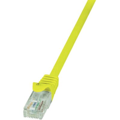 RJ45 Hálózati csatlakozókábel, CAT 6 U/UTP [1x RJ45 dugó - 1x RJ45 dugó] 1 m, sárga LogiLink CP2037U