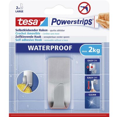 Vízhatlan ragasztású tartó Tesa Powerstrips® Waterproof Hook Metal TESA 59707