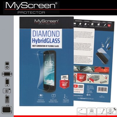 MYSCREEN HYBRIDGLASS védő üveg (csak hátsó, flexibilis, karcálló, ütésálló, 0.15mm, 8H) ÁTLÁTSZÓ [Samsung Galaxy S6 EDGE (SM-G925F)]