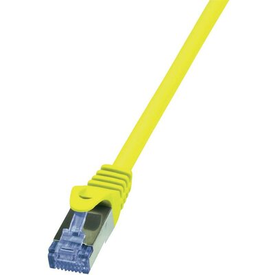 RJ45 Hálózati csatlakozókábel, CAT 6A S/FTP [1x RJ45 dugó - 1x RJ45 dugó] 0,5 m, sárga LogiLink