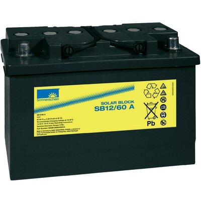 Szolár akku 12 V 60 Ah GNB Sonnenschein NGSB120060HS0CA Ólom-zselés (Sz x Ma x Mé) 278 x 190 x 175 mm