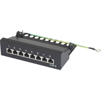 8 portos hálózati patchbox renkforce CAT 6 1 U