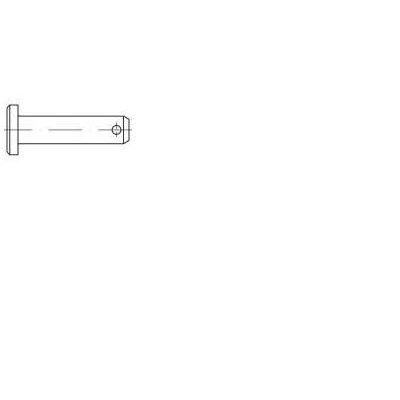 TOOLCRAFT Csap, DIN 1444 12x40 mm acél, galvanikusan horganyzott, 10 db