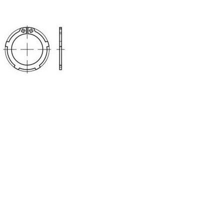 Biztonsági alátét, belső Ø: 45.8 mm DIN 983 100 db TOOLCRAFT 135192